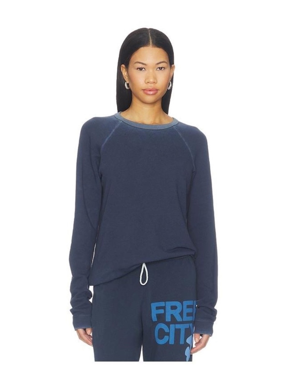 Free City Lucky Rabbit Sweatshirt in Moonshroom Rabbit Size XS